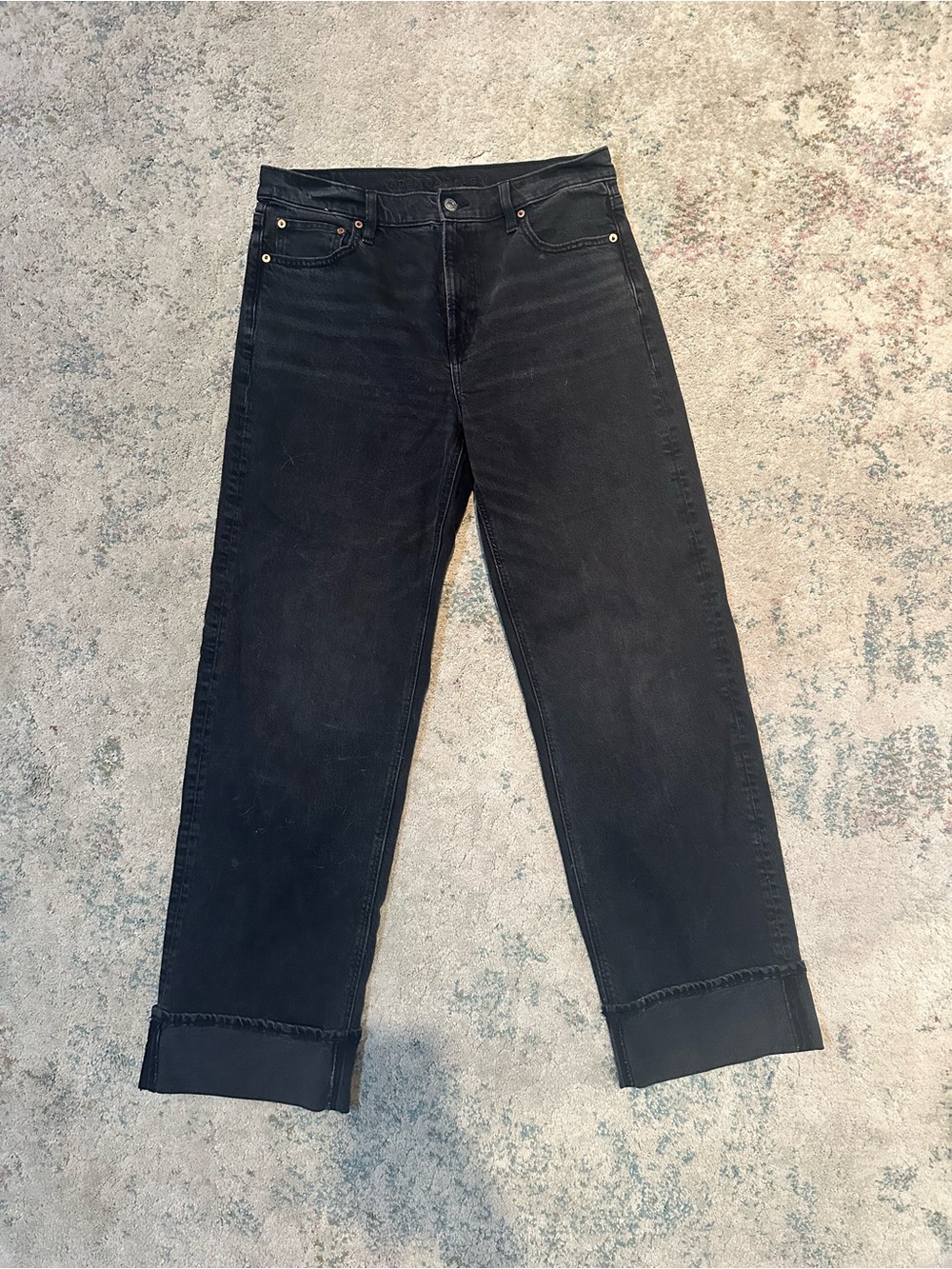 Women’s AE stretch, high waisted, stovepipe jeans